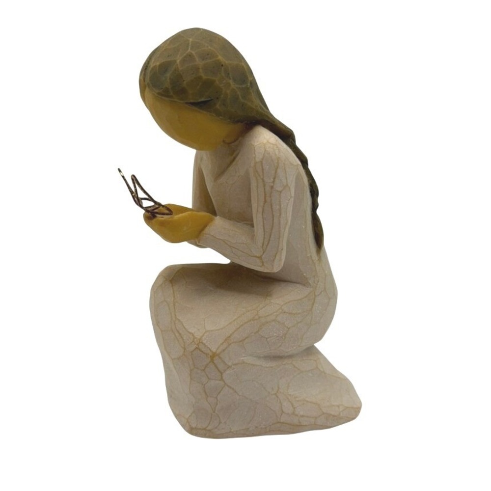 Willow Tree Quiet Wonder Figurine Susan Lordi DEMDACO 2020 Girl with Butterfly